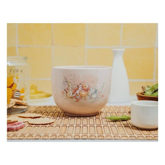 Disney Winnie The Pooh Ceramic Bowl With Chopsticks - Picture 2 of 7